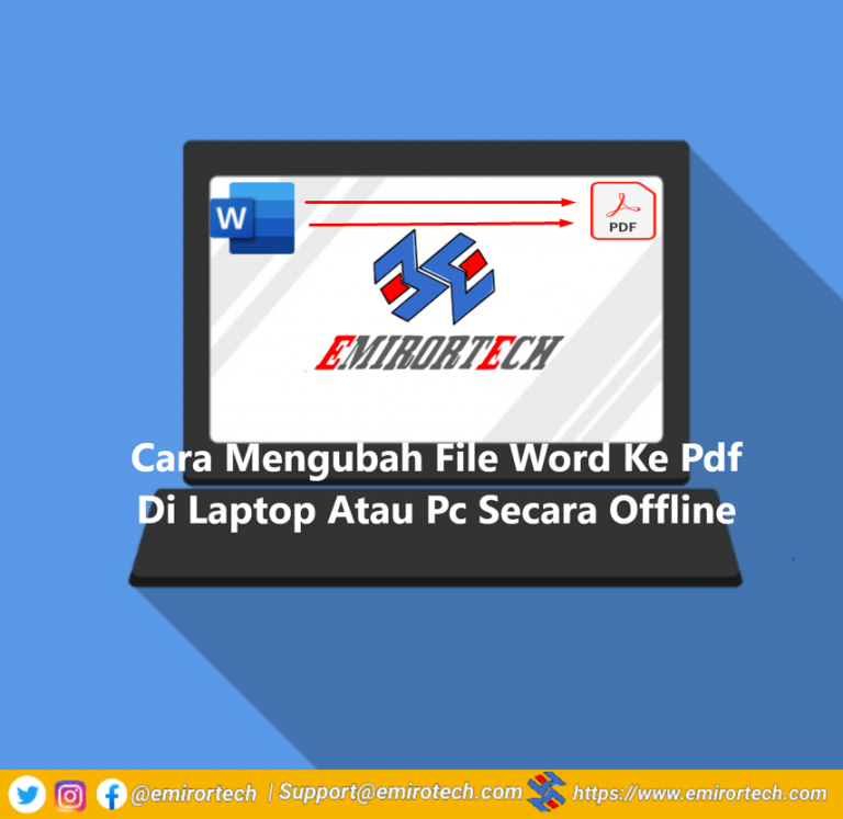 Cara Mengubah File Word Ke Pdf Di Laptop Atau Pc Secara Offline