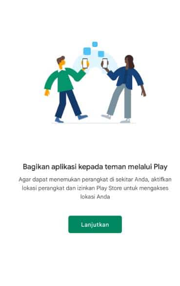 klik atau ketuk lanjutkan