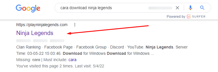 Masuk Ke Situs Ninja Legends