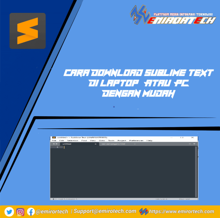 Cara Download Sublime Text DI Laptop Atau PC Dengan Mudah - Emirortech.com