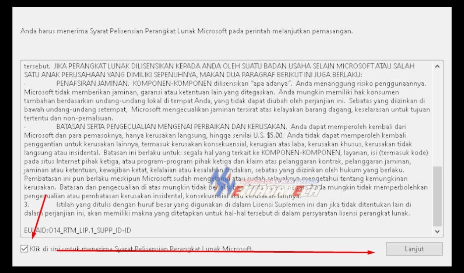 cekliks lalu lanjut language interface packs