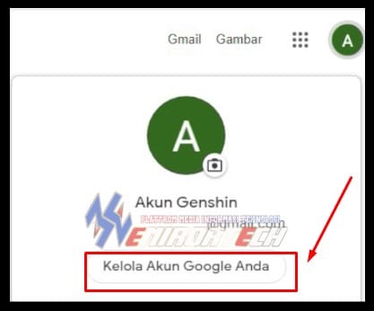 Masuk Ke Menu Kelola Akun Google Anda