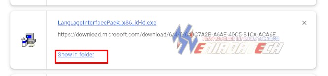 klik show in folder language interface packs