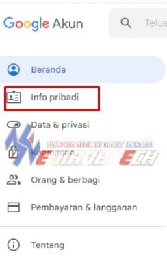 Masuk Ke Info Pribadi