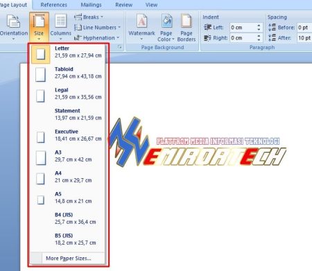 Cara Mengatur Ukuran Kertas Di Word Dengan Mudah - Emirortech.com